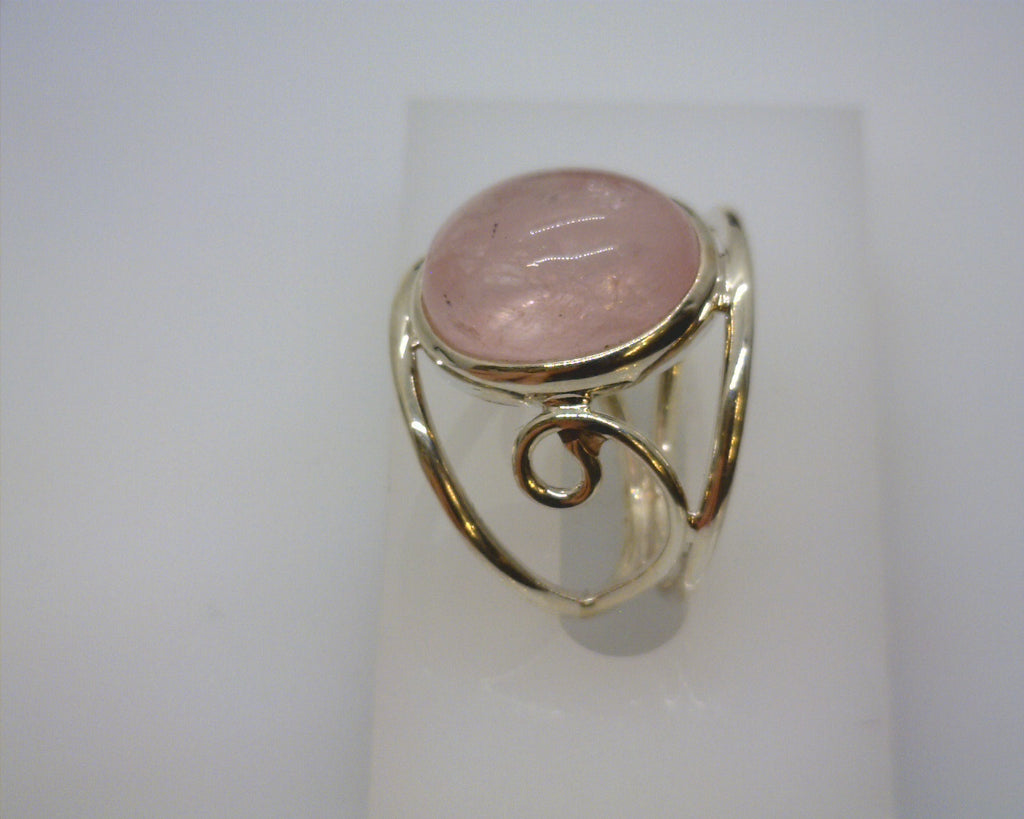 STERLING SILVER ROSE QUARTZ RI