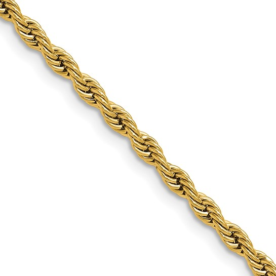 Gold Plated Stainless Steel Rope Chain
