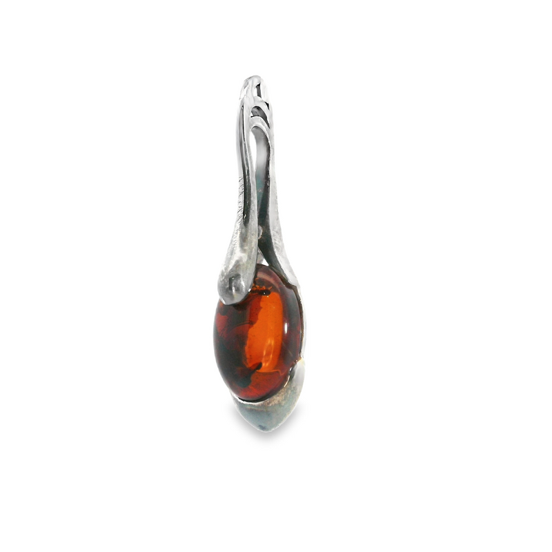 Sterling Silver Amber Pendant