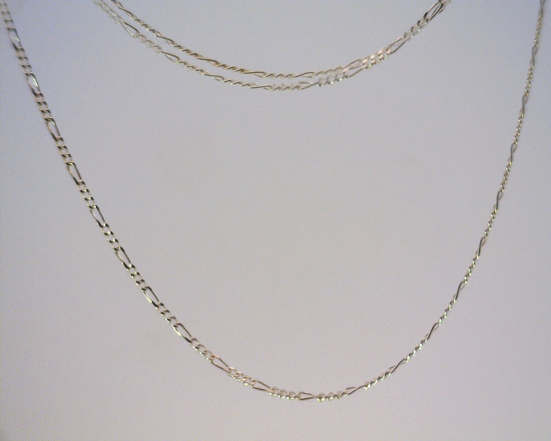 Sterling Silver 24" Figaro Chain