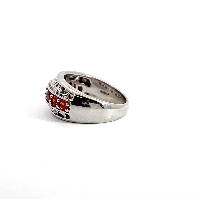 Sterling Silver Spessartite Garnet Ring