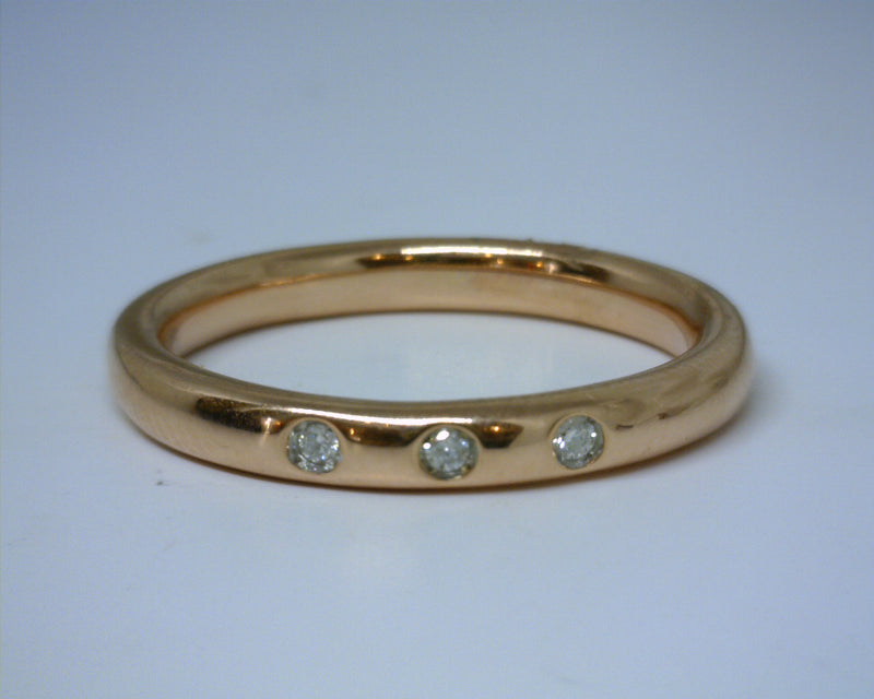 SS/RG DIAMOND BAND