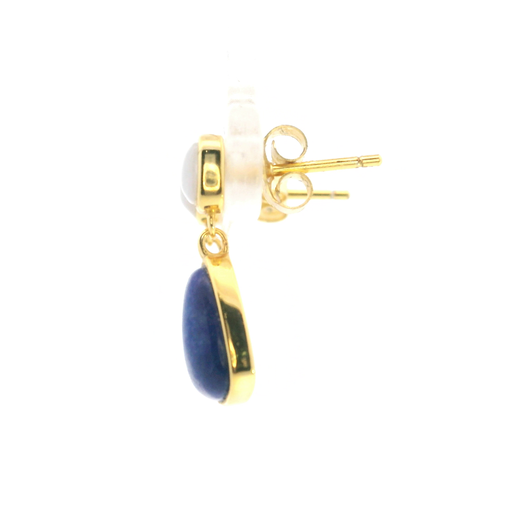 Gold Plated Gemstone Earrings