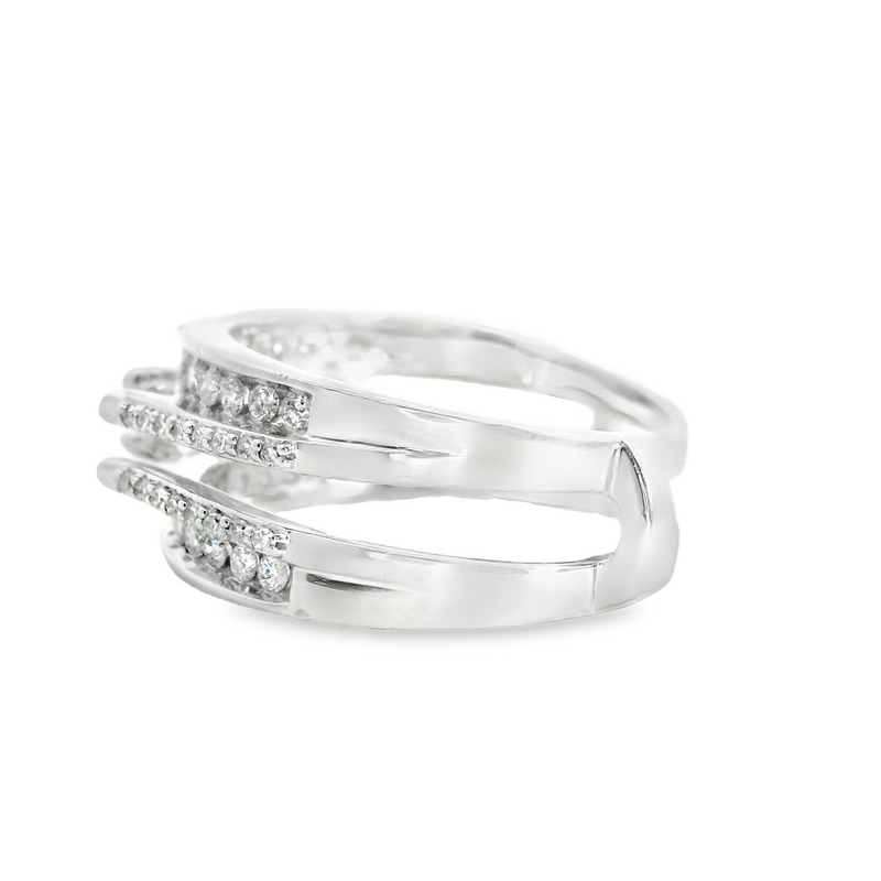 14K WG DIAMOND GUARD