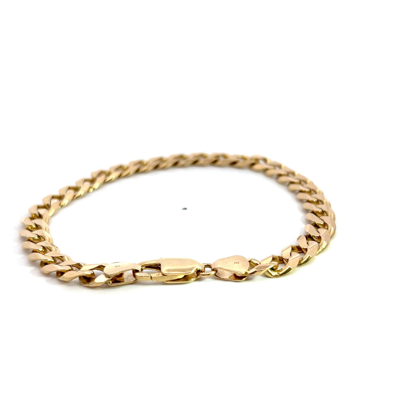 14K YG Curb Link Bracelet