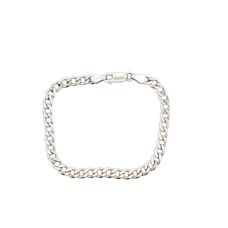 Sterling Silver 7" Curb Link Bracelet