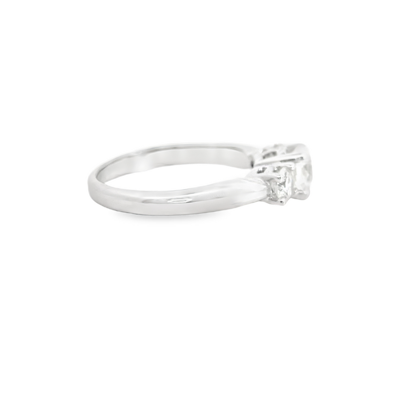 14K WG 3 STONE MOUNT