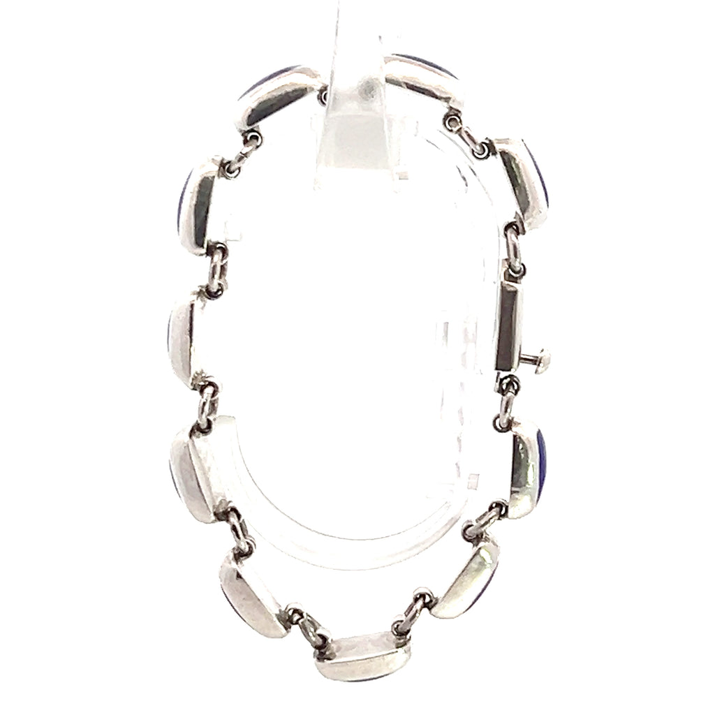 Sterling Silver Lapis Bracelet