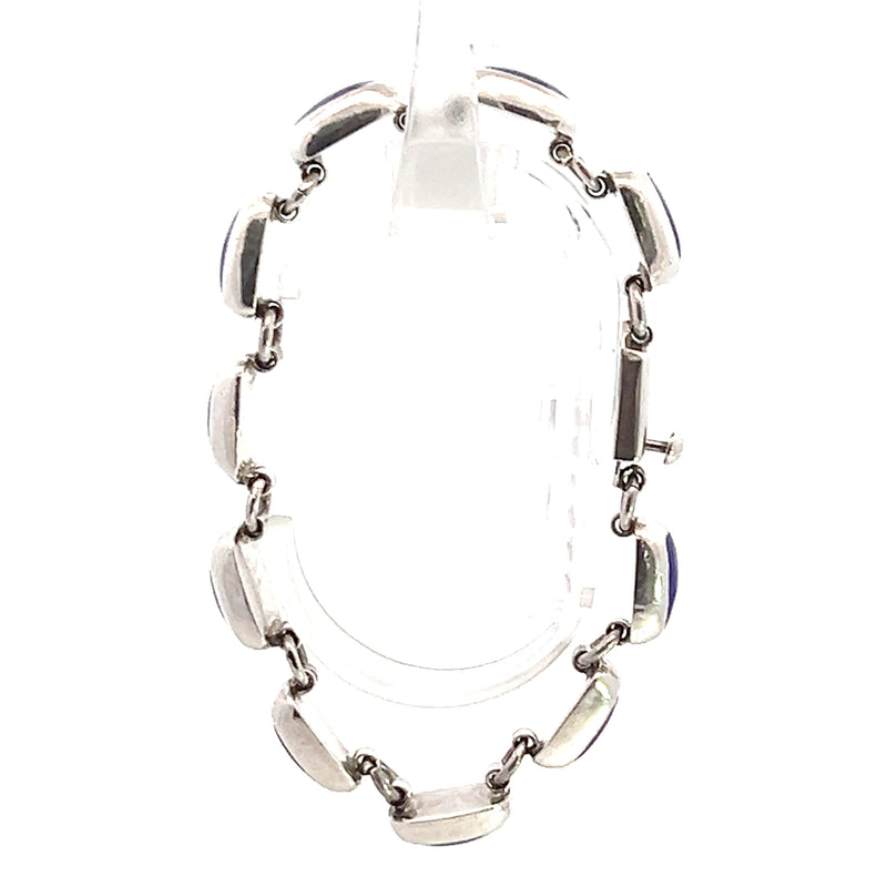 Sterling Silver Lapis Bracelet