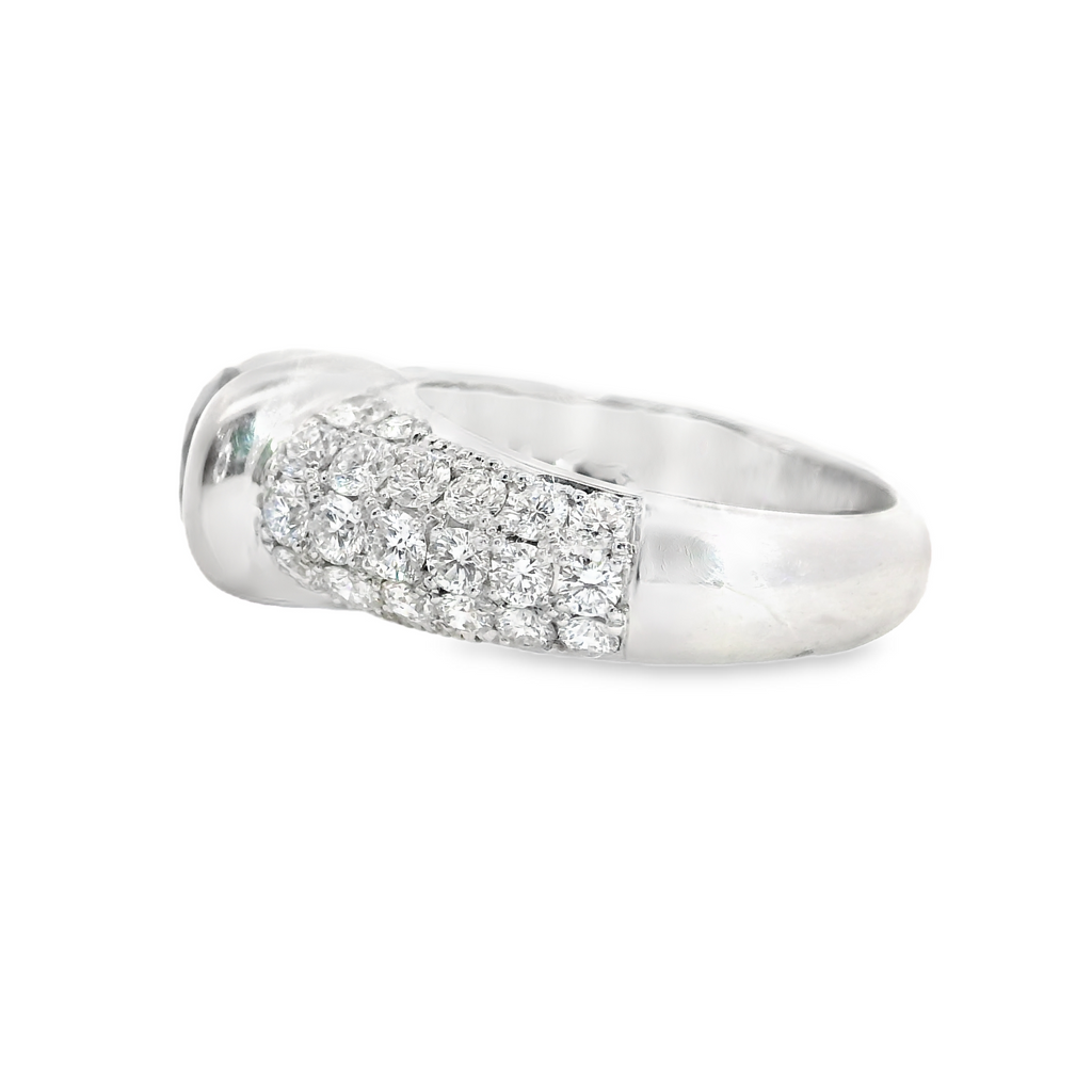 14K WHITE GOLD CHOCOLATE DIAMOND RING