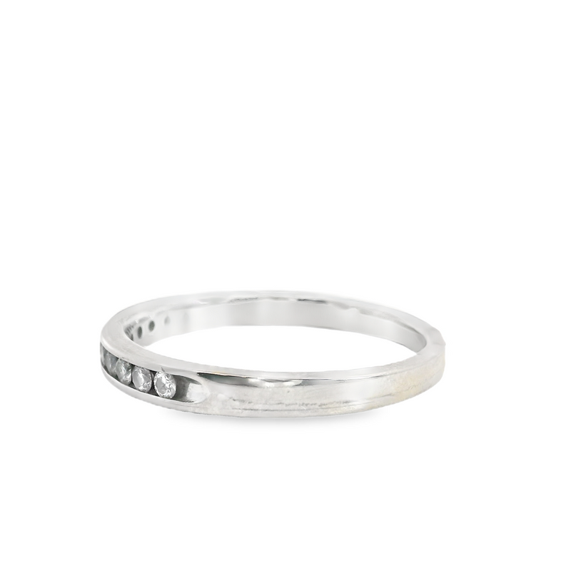 14K WG Channel Set Diamond Band