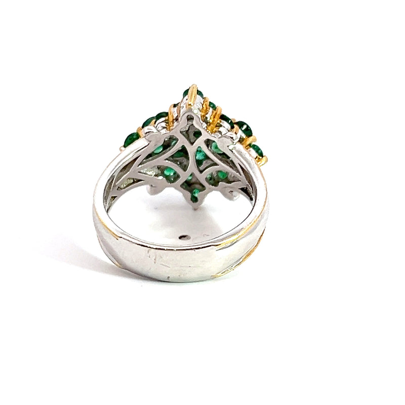 Sterling Silver Emerald Ring