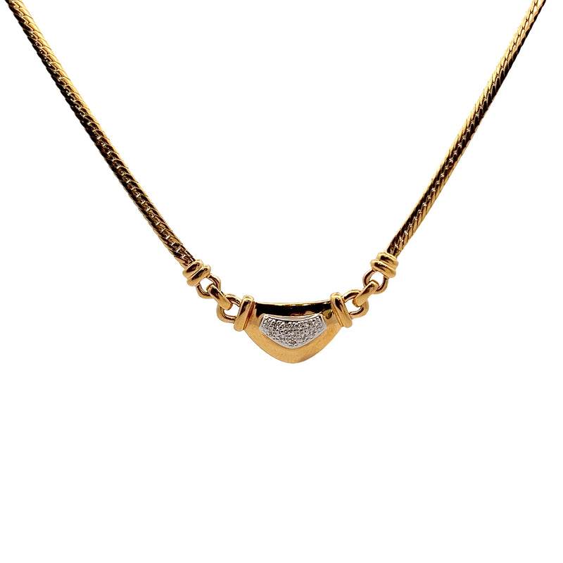 14K YG Diamond Necklace