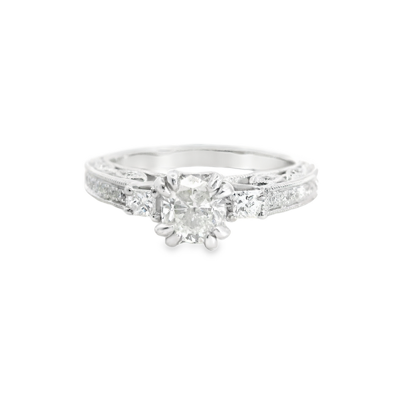 14K WG  DIAMOND WED SET