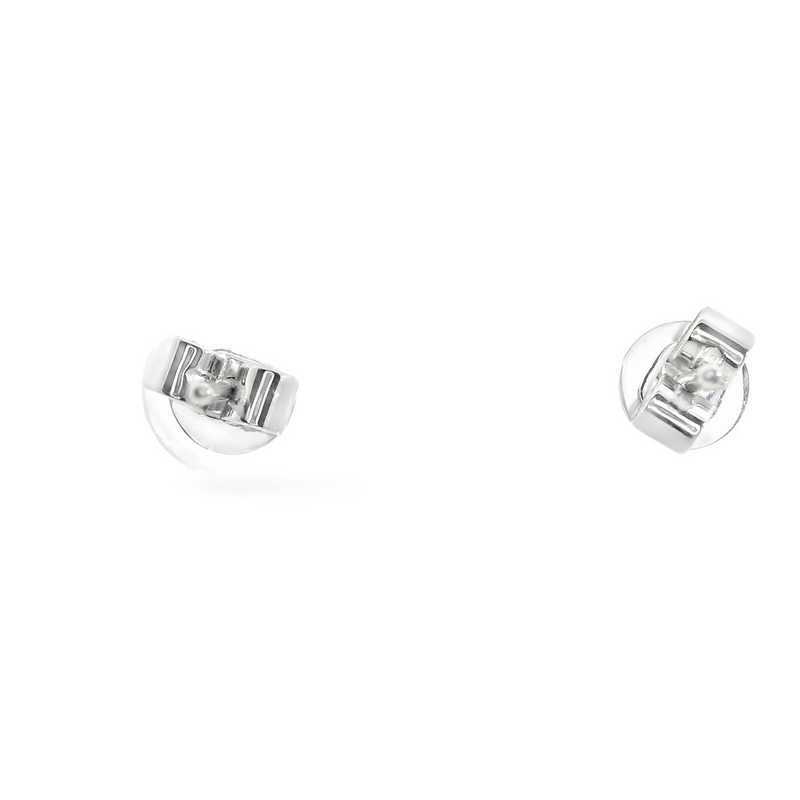 14K WG Bezel Set Diamond Studs