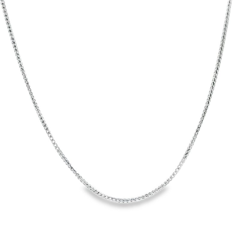 10K WG Diamond Cut Wheat Chain 20