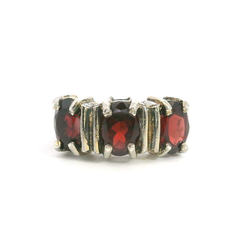 Sterling Silver Garnet Ring