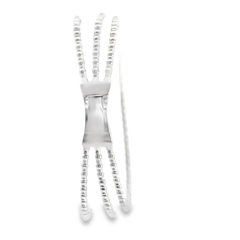 14K WG Flexible Diamond Bangle Bracelet