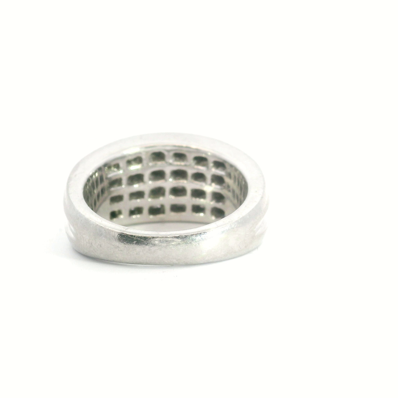 Wide Platinum & Diamond Band