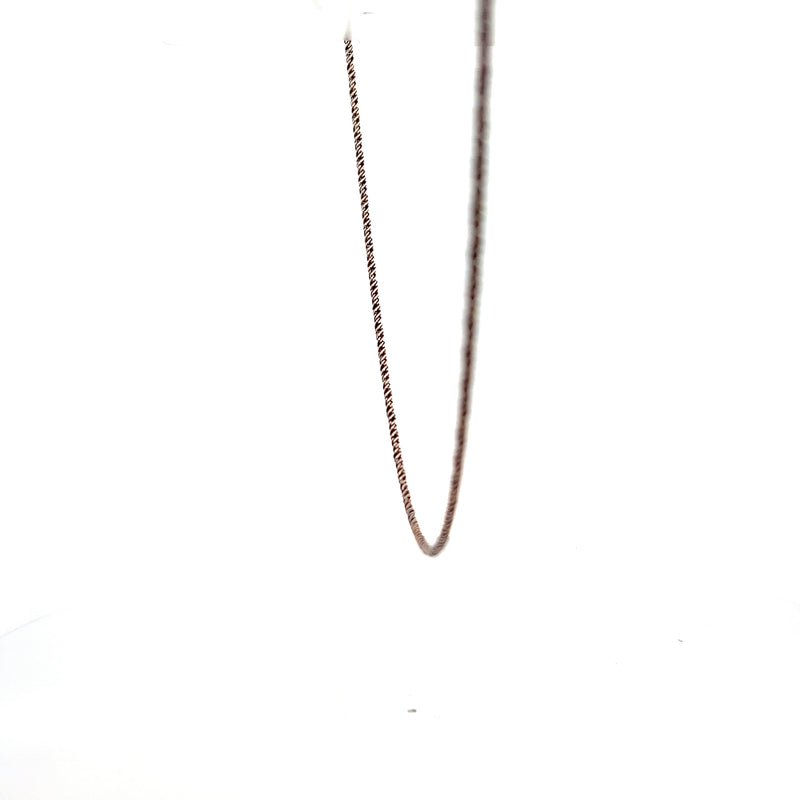 Sterling Silver 18" Twisted Style Antiqued Chain