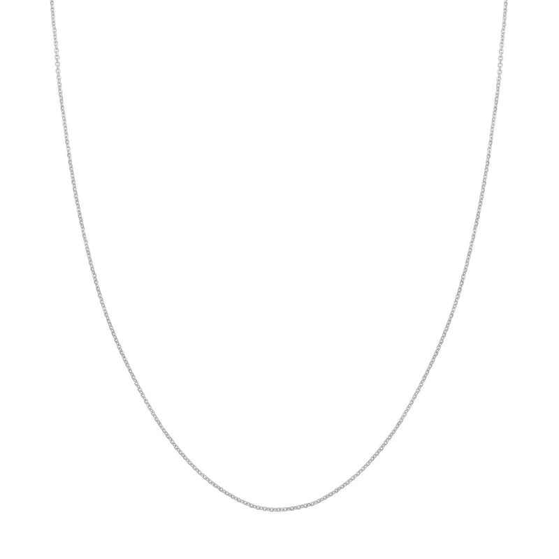 10K WG Diamond Cut Cable Chain 18
