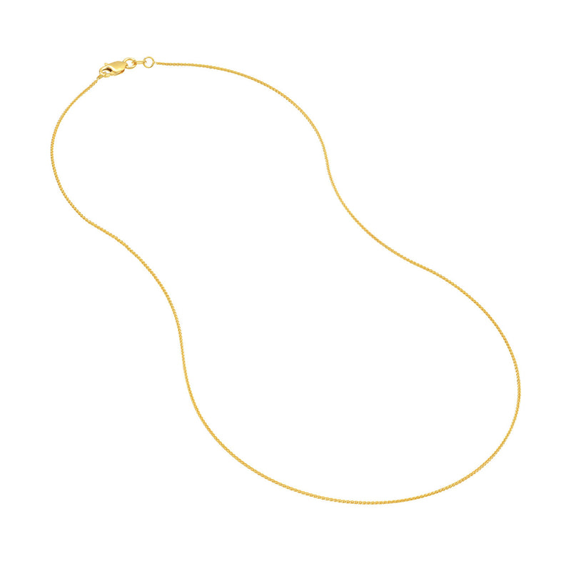 14K YG Wheat Chain 20"