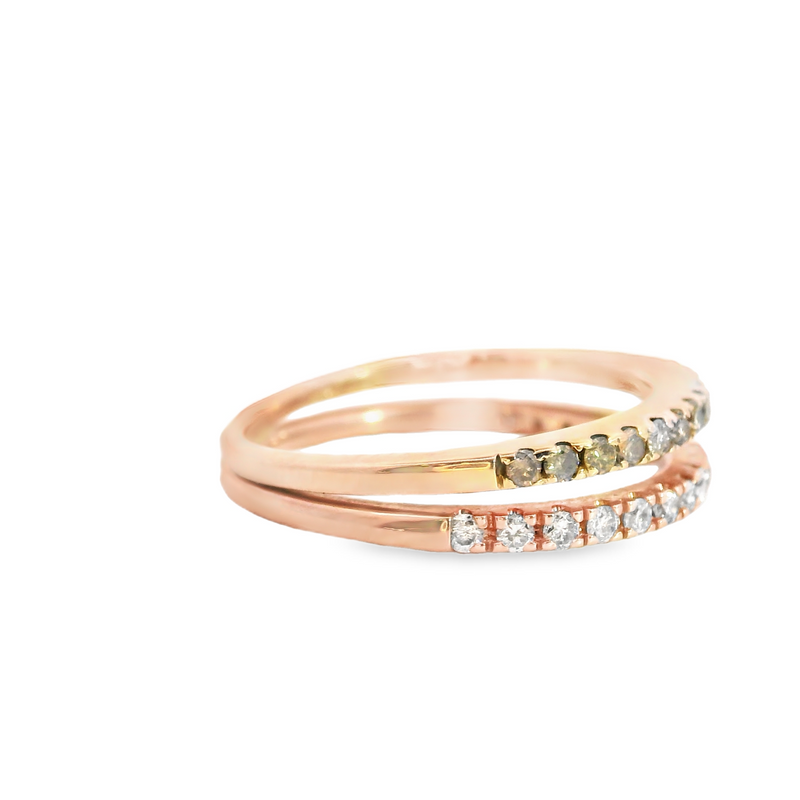 14K & 10K ROSE GOLD  DIAMOND RING