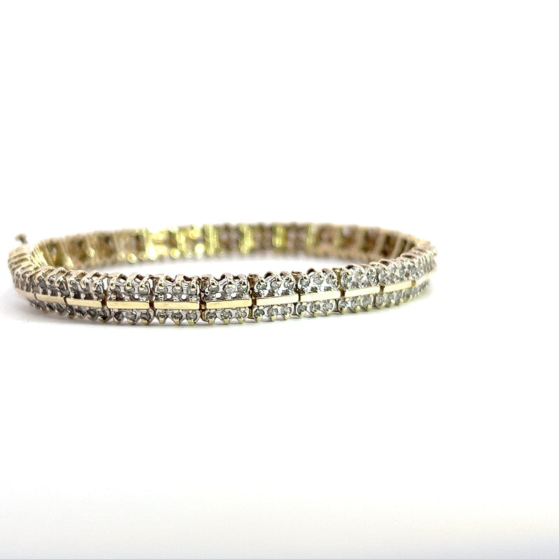 10K YG Diamond Tennis Bracelet 2.00 CT TW