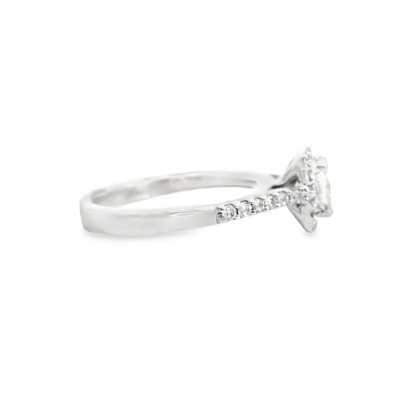 14K WG PRINCESS  RING