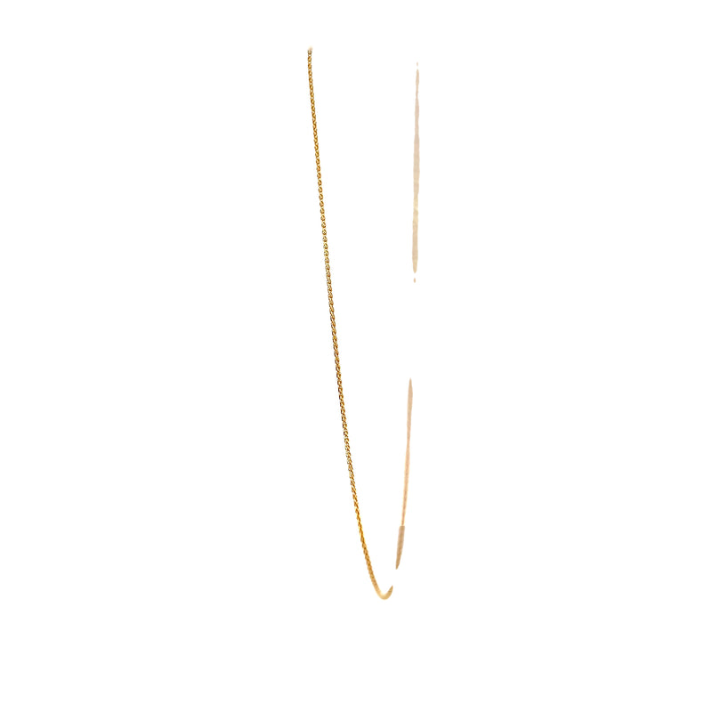 18K YG Wheat Chain