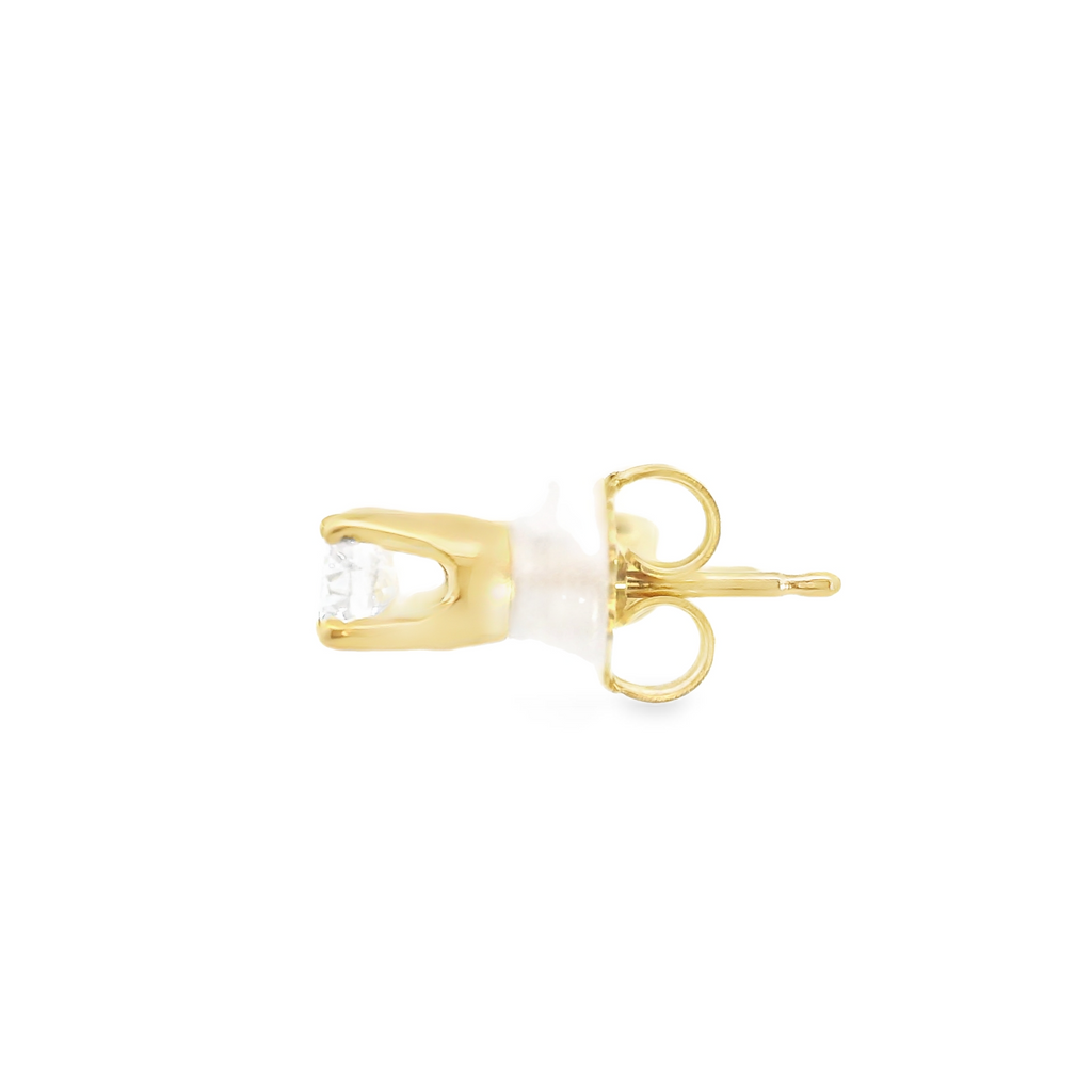 14K YG Diamond Stud Earrings 0.45 CT TW
