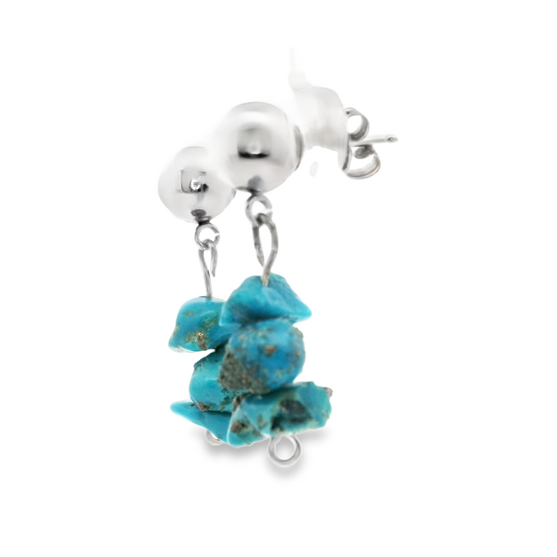 Sterling Silver Turquoise Dangle Earrings