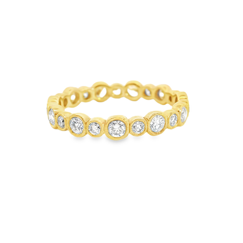 18K YG Eternity Diamond Band