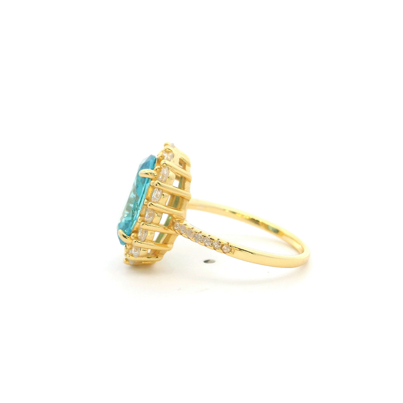 Gold Plated CZ Ring