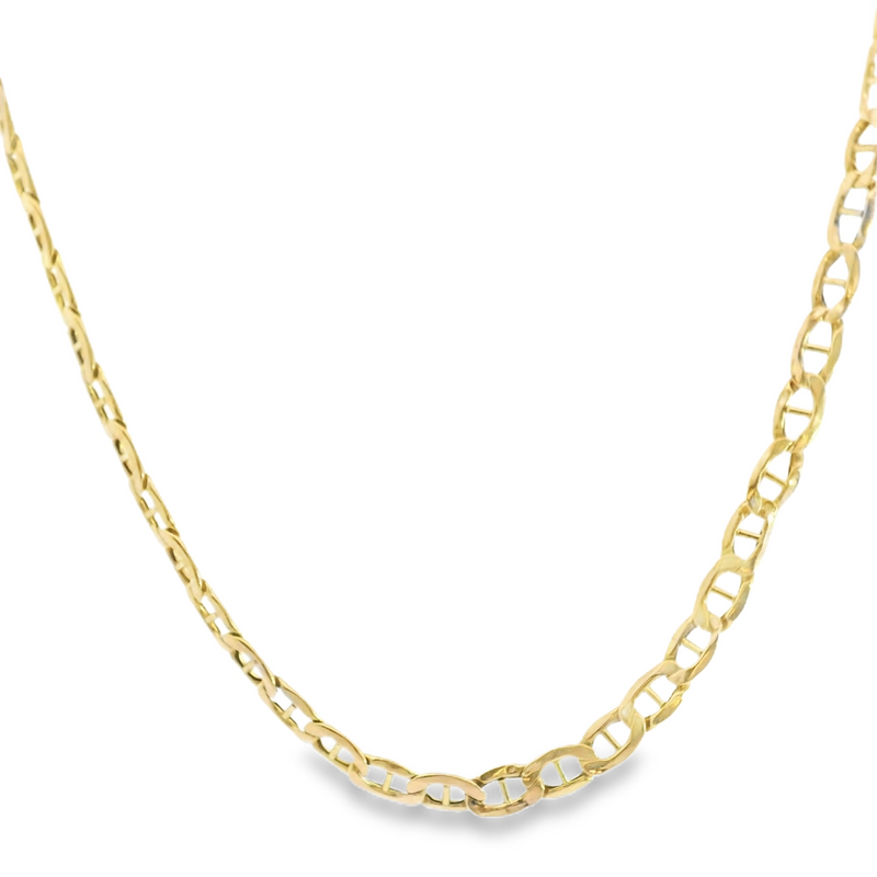10K YG Anchor Link Chain 23"