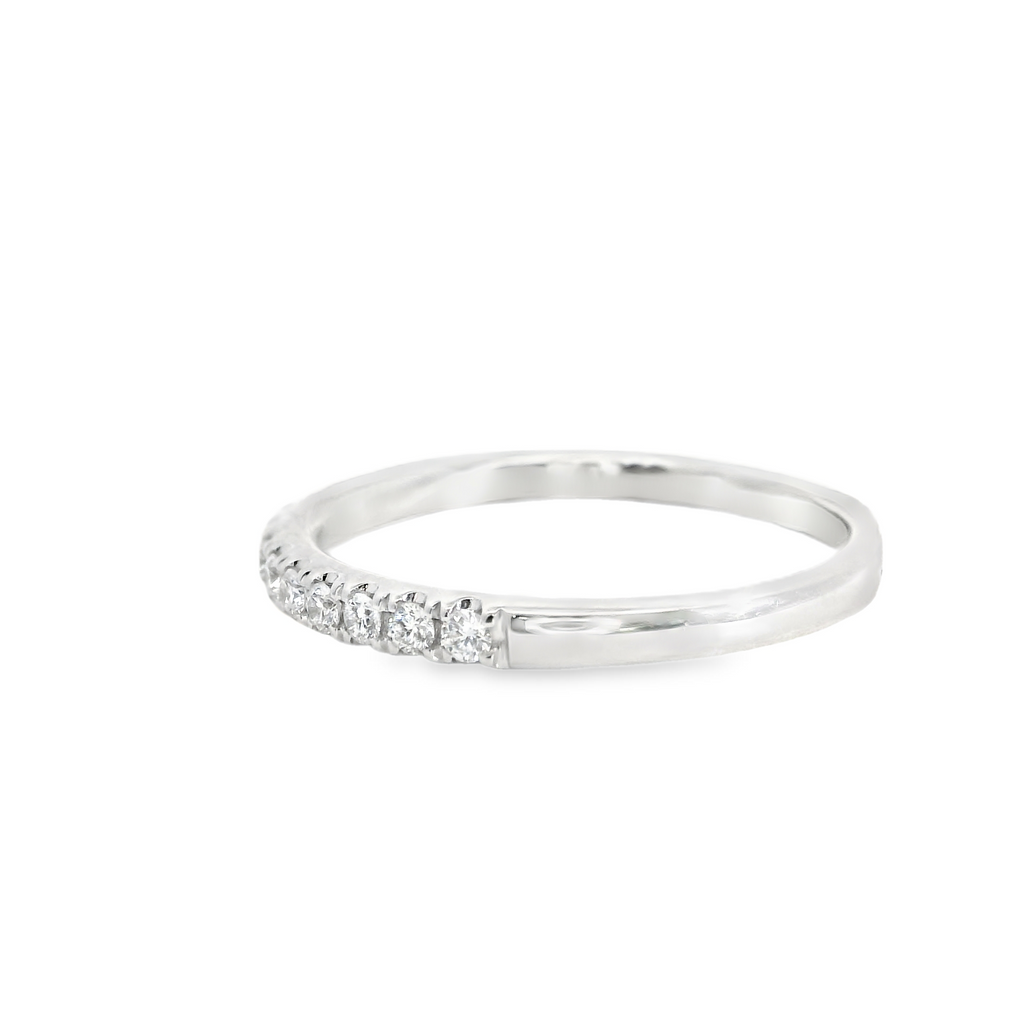 14K WG Diamond Band 0.21 CT TW