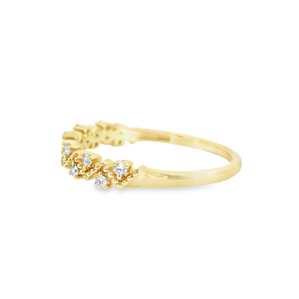 14K YG Diamond Band 0.14 CT TW