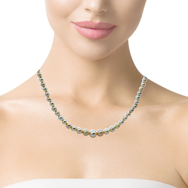 Graduated Pearl Necklace Strand