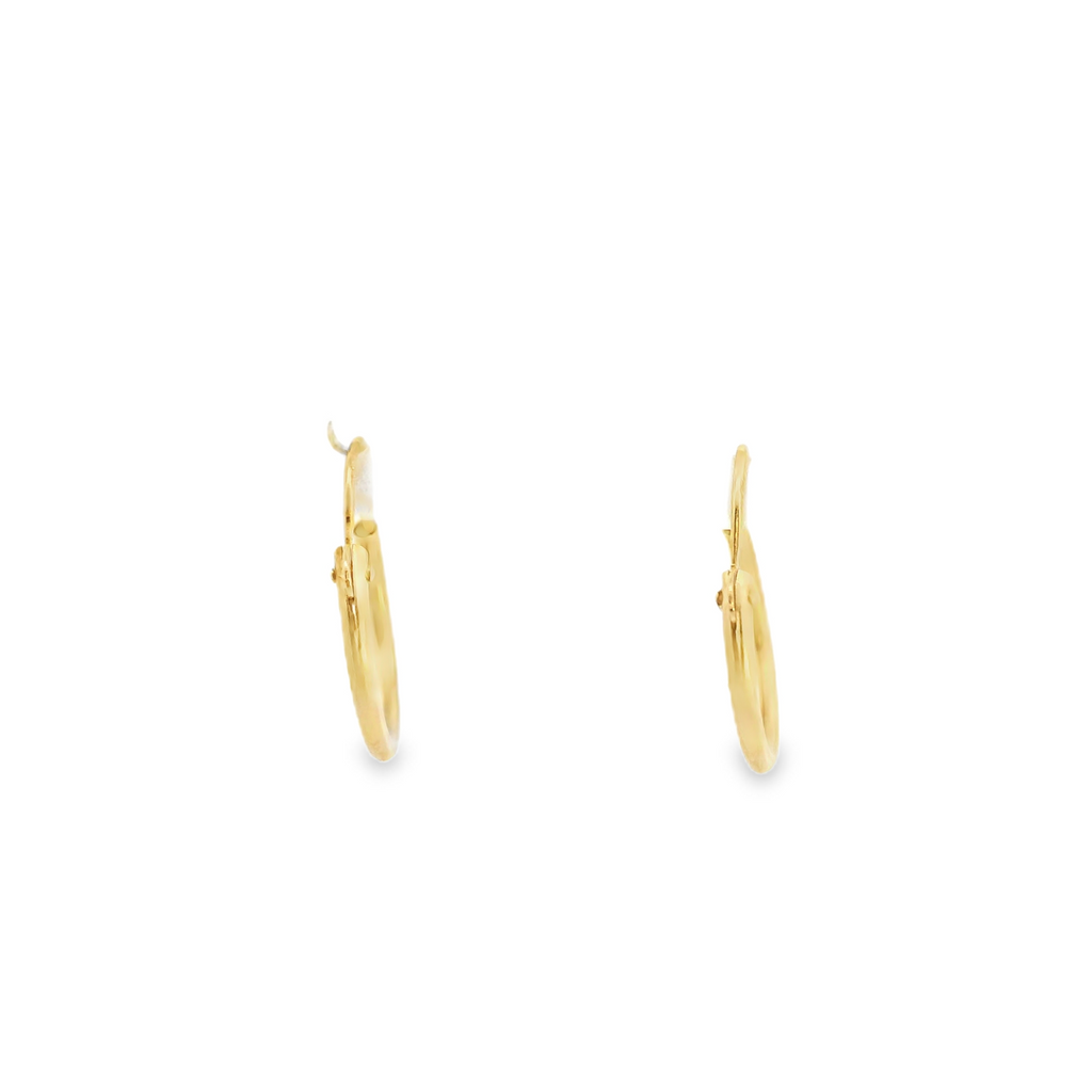 14K YG Hoop Earrings