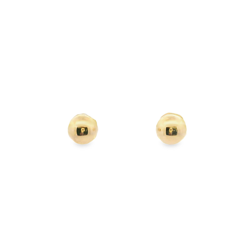 14K YG Ball Post Studs 6.0mm