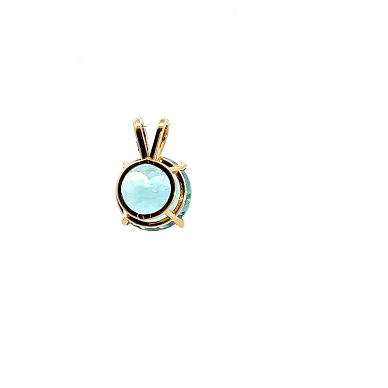 14K YG Apatite Pendant 2.5 CT