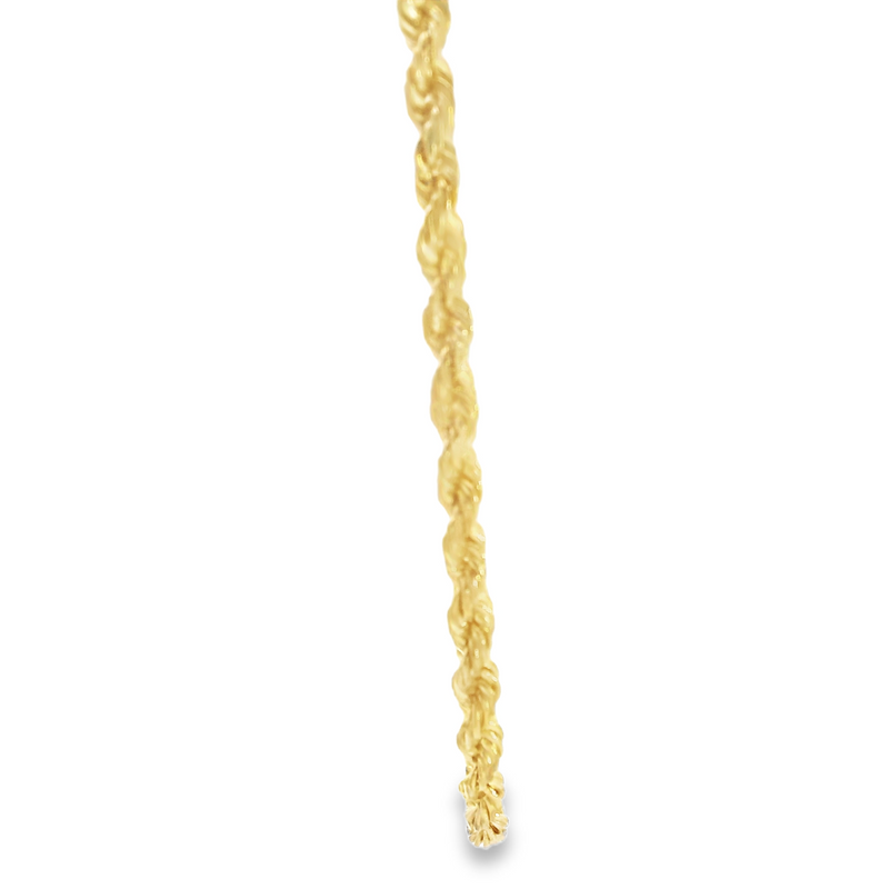 14K YG Solid Rope Chain