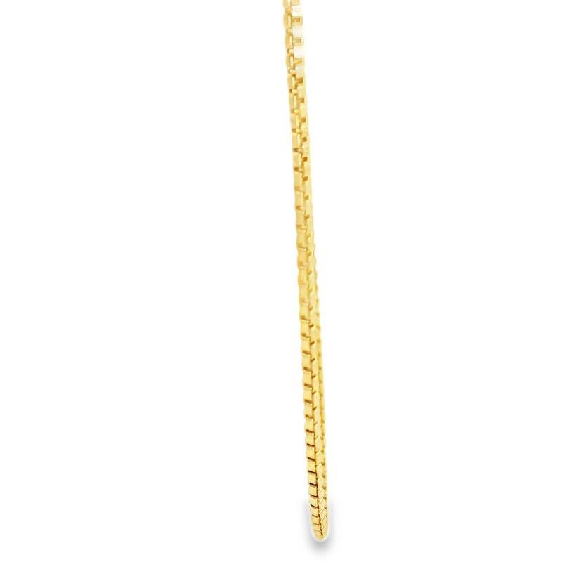 Gold Plated Stelring Silver Box Chain 24"