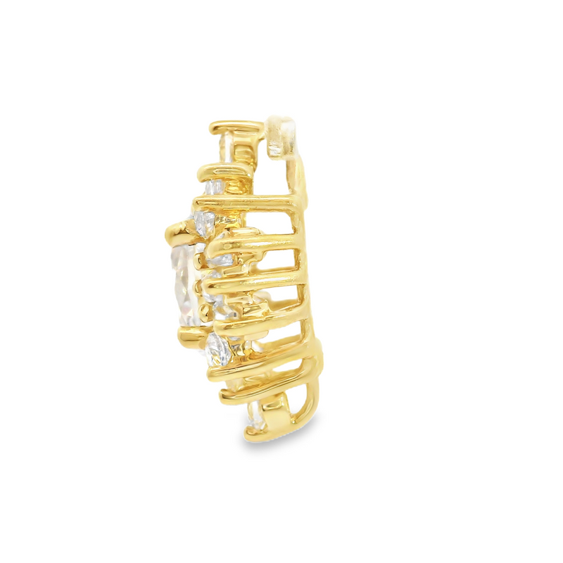 14K YG CZ Pendant