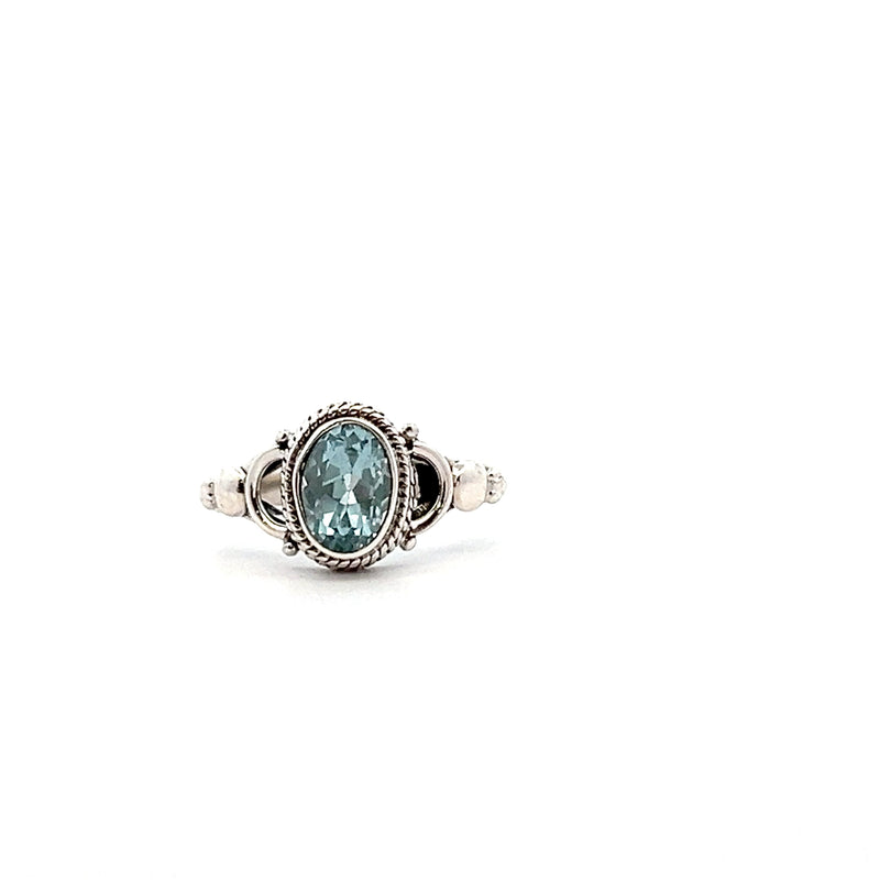 Sterling Silver Blue Topaz Ring