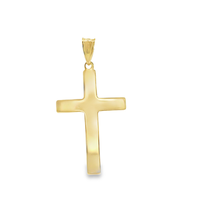 14K YG Cross Pendant