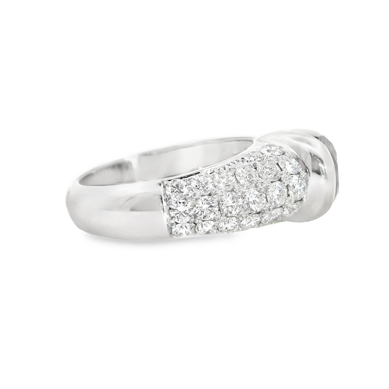 14K WHITE GOLD CHOCOLATE DIAMOND RING