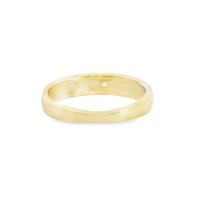 14K YG Channel Set Diamond Band