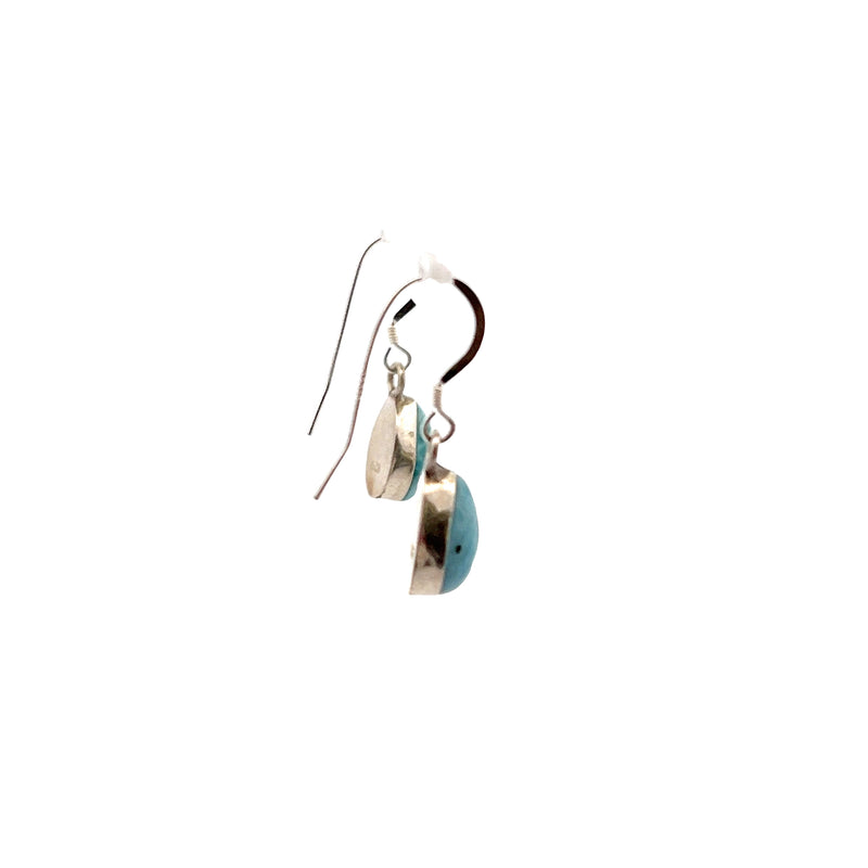 Sterling Silver Larimar Earrings