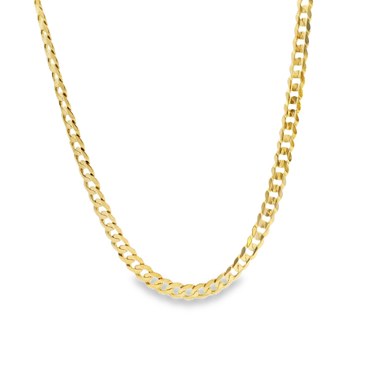 14K YG Curb Style Chain 20"